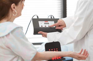 Dr. Grover uses both In-Light and Lumiwave NIR devices in office.